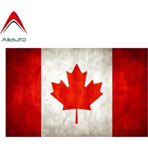 Aliauto Personality Car Sticker Old Canada Day Flag Reflective Waterproof Cover Scratches Decoration Decal Accessories,16cm*10cm