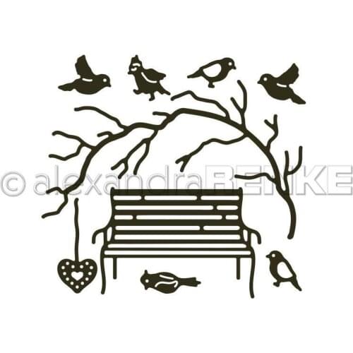 AliliArts Metal Cutting Dies Birds in the Park diy Scrapbooking Photo Album Decorative Embossing PaperCard Crafts Die 2020