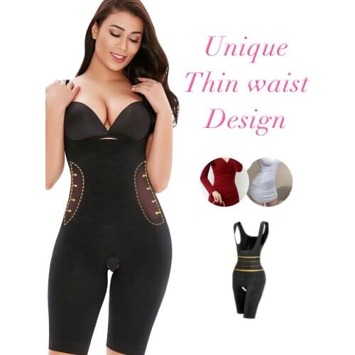 Seamless Slimming Underwear Mid Thigh Bodysuit Waist Trainer Full Body Shaper Firm Tummy Control Shapewear For Women Lingerie