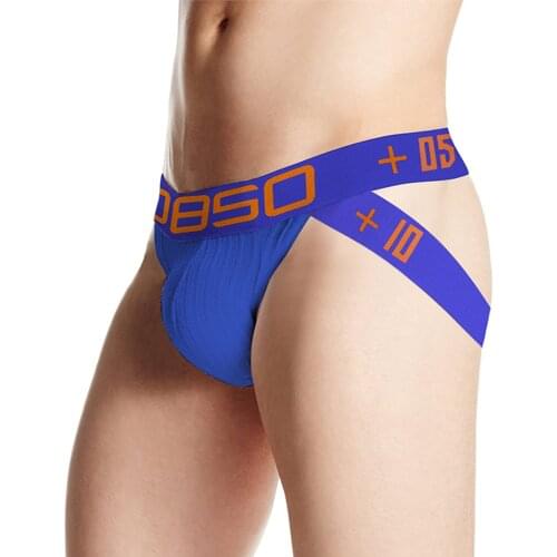BS Cotton Jockstrap Gay Sexy Underwear Thong G String Homme Men Panties 6Color M-2XL BS3515