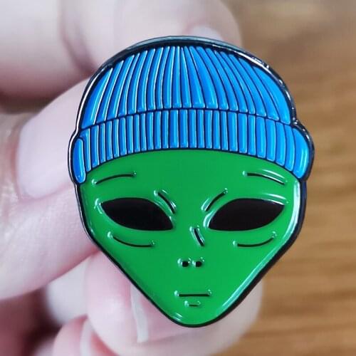 ET alien lapel pin