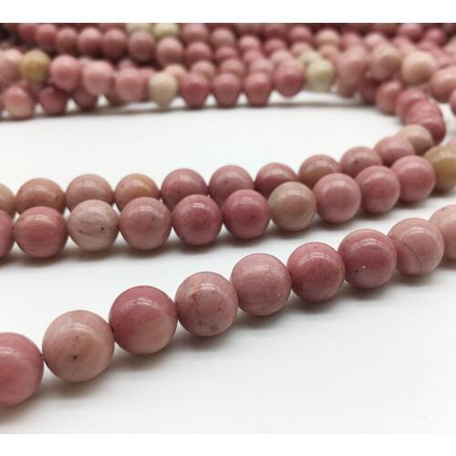 1 Strand Rhodochrosite beads Natural Round Beads Fitting Manual Women Jewelry Making 4-12mm Wholesale Strand Charm Spacer Bead