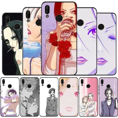 NaNa osaki black Silicone soft Phone Case for huawei P40 P30 P20 P10 Pro P9 Lite Psmart 2019 Y6 Y9 cover
