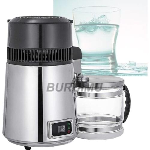 Pure Water Distiller Stainless Steel Distilled Water Machine Dispenser Filter Dental Distillation Purifier