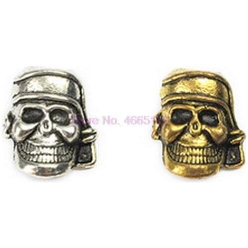 By dhl or ems 500pcs Skull Skeleton Paracord Pendant Knife Flashlight Bracelet Accessories Pendant