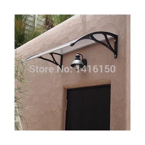 DS100120,depth 1000mm,width 1200mm,front door polycarbonate door canopy aluminum brackets