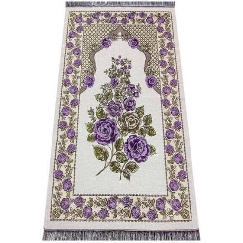 Perfect Muslim Kilim Rosary Prayer Rug Muslim Carpet Mat Muslim Prayer Ramadan Worship 2021 Dua Light Color Doormat Gift Set