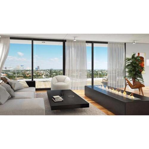 Inno-Fire wifi real fire intelligent smart 60 inch bio ethonal fireplace with remote