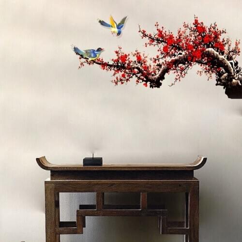 Three Ratels QC119 Classic flowers and birds Good news from plum blossom home decoration accessories for living room