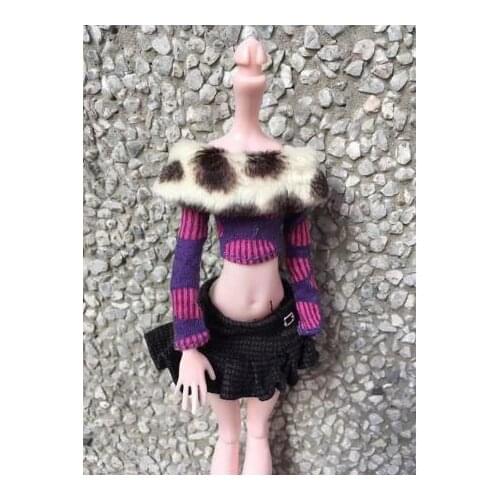 Doll Lace Dress Monstering High Doll Dressing Soft Casual Wear Handmade Clothes Outfit Doll Clothing Set For 1/6 Doll Toys