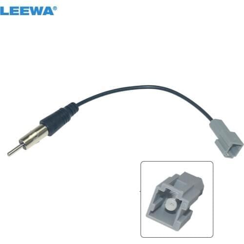 LEEWA Car 1PIN Female to ISO Male Plug Radio Antenna Adapter For Honda CRV Civic Accord Single Head Radio Wire Cable #CA6740