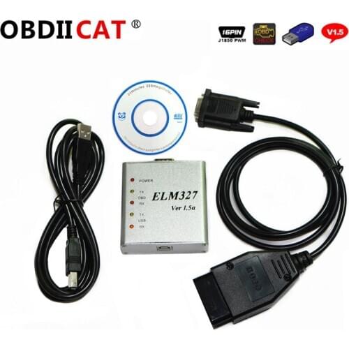 ELM327 USB Metal Aluminum Case Elm 327 USB V1.5/V1.5a Support All OBD2 Protocols For Auto Car Diagnostic Scanner