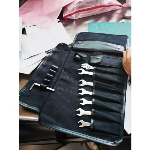 Multifunctional tool storage bag reel type portable motorcycle maintenance kit motorcycle riding side bag lock front bag