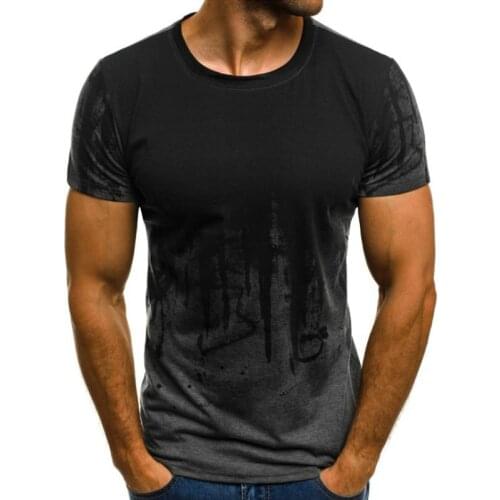 Men Camouflage Printed Male T Shirt Bottoms Tops Tee Male Hiphop Streetwear Summer Round Neck Short Sleeve Fitness Baggy Tshirts