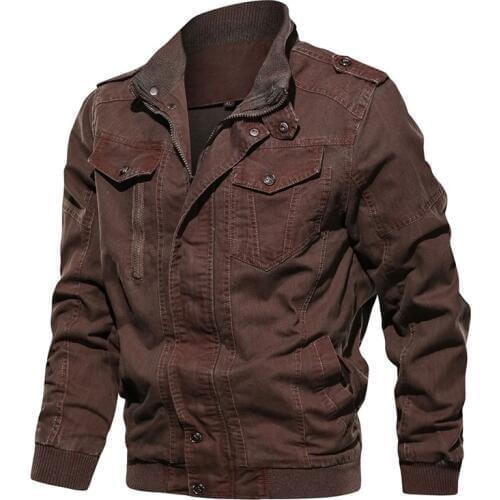 Mens Vintage Military Denim Jacket Spring Autumn Bomber Jackets Male Slim Fit Jeans Coats Jaqueta Masculina Plus Size 5XL 6XL