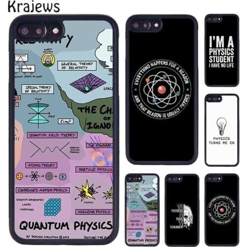 Krajews Science Physics Equation Cover Phone Case For iPhone 5 6S 7 8 Plus 11 12 Pro X XR XS Max Samsung Galaxy S6 S7 S8 S9 S10