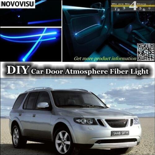NOVOVISU For Saab 9-7X interior Ambient Light Atmosphere Fiber Optic Lights Inside Door Panel illumination Not EL light Refit