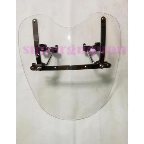New For Kawasaki Vulcan 750 1500 1600 1700 2000 With 7/8" And 1" Handlebars,Motorcycle Windshield Windscreen 19"x17" Clear