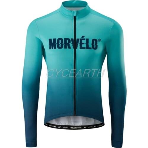 New Style! Morvelo 2019 Mens Cycling Jerseys Long Sleeve Shirt Bicycle Quick-Dry Moutain Bike Clothing Breathable