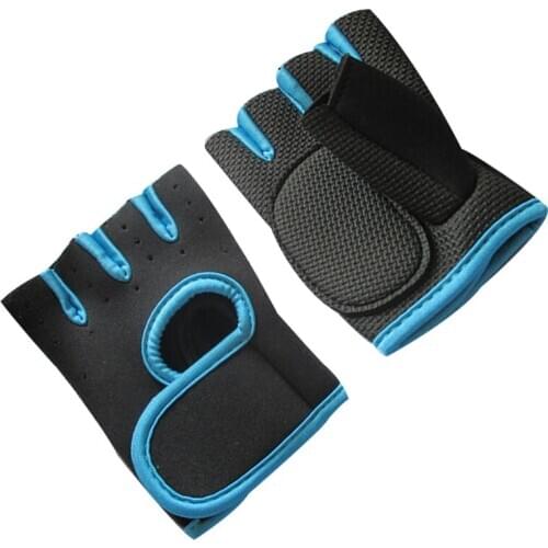 A Pair Of Gym Fitness Gloves Breathable Fitness Training Wrist Gloves Weightlifting Rubber Non-slip Sports Fitness Gloves