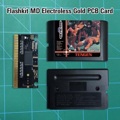 Pit-Fighter - Flashkit MD Electroless Gold PCB Card 16 bit MD Games Cartridge For MegaDrive Genesis console