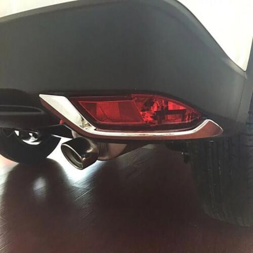 FIT FOR HONDA HRV VEZEL HR-V 2014 2015 2016 CHROME REAR FOG LIGHT LAMP COVER TRIM BEZEL FRAME STYLING BUMPER MOLDING GARNISH