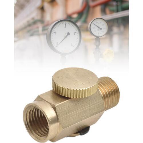 Air Flow Regulator Brass Regulating Valve 1/4in NPT Premium Brass Material Unique Thumb Valve Control Design Pneumatic Tools Set