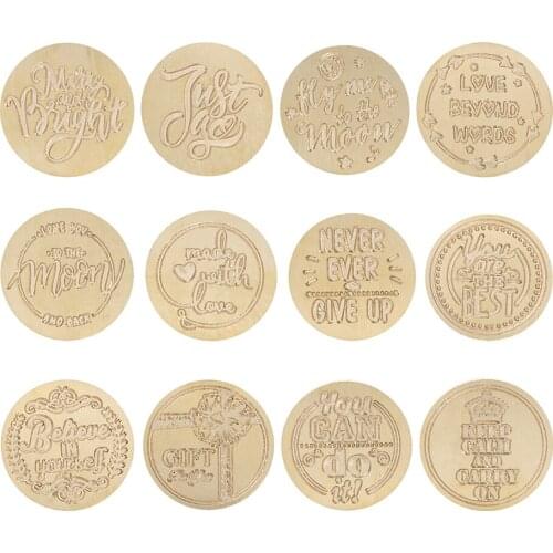 Retro Wax Seal Stamp 25mm Replace Copper Head Vintage Envelope Sealing Stamp Head DIY Sealing Wax Decoration Craft Hobby Tools