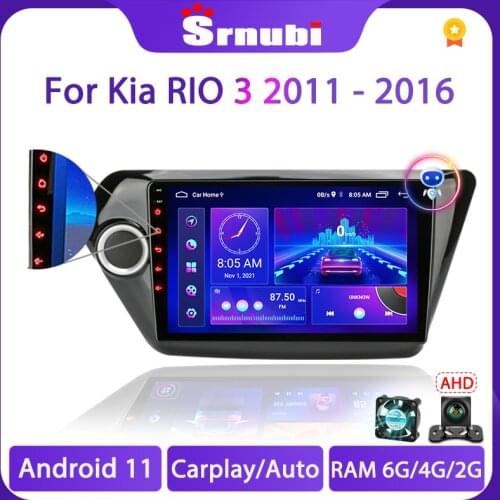 9" Android 10 2 Din Carplay 4G WiFi Car Radio For Kia RIO 3 2011 - 2015 Multimedia Video Player GPS Navigation stereo Head Unit