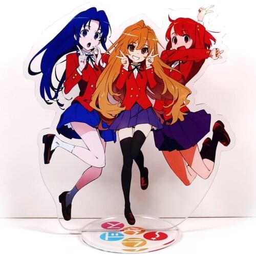 TIGER DRAGON Toradora Aisaka Taiga Kawashima Ami Kushieda Minori acrylic stand figure model plate holder topper anime Japanese