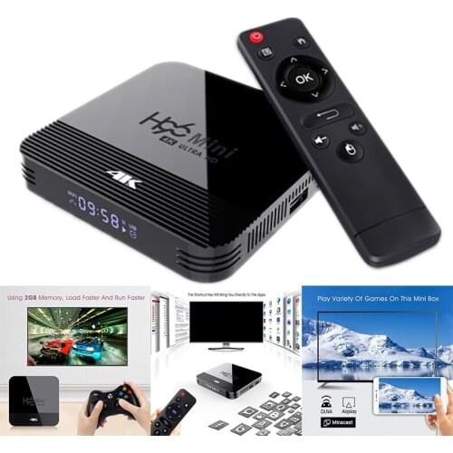 H96 MINI H8 Android 9.0 TV BOX 1+8G RK3228A Quad Core 4K Wifi BT4.0 Set Top Box HDMI-Compatible Media Player