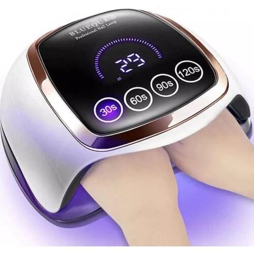 168W UV LED Lamp For Nails Drying Manicure Lamp Professional LED Nail Lamp For Nail Art Tools With LCD Display