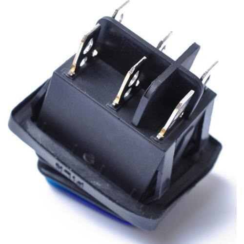 2pcs Blue Red 6 Pin Rocker Push Button Switch Circuit Breaker Universal