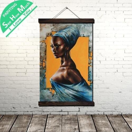 Victoria Paint Gril Scroll Painting Canvas Vintage Poster and Prints Wall Art Pictures Living Room Bedroom Farmhouse Decoration