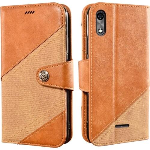 Vintage Phone Case For BQ Mobile 5518G Jeans Case 5.45 inch Luxury Wallet Flip Magnetic Cover For BQ-5518G Case Cross Color