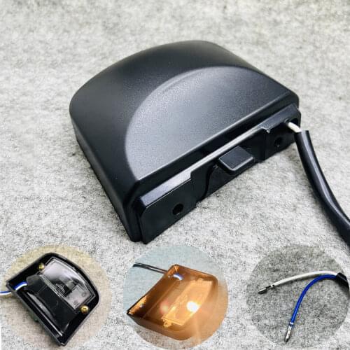 1PC Black ABS Motorcycle Rear Licence Plate Light Motorbike Refit Tail Lamp Parts For Yamaha YZF R1 R6 FZ1 FZ6 FZ8 XJ6