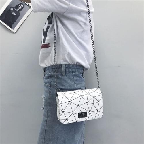Bags for Women 2021 Fashionable Shoulder Bags Female Messenger Bag Handbag Chain Wild Crack Printing Wild Crossbody Bag