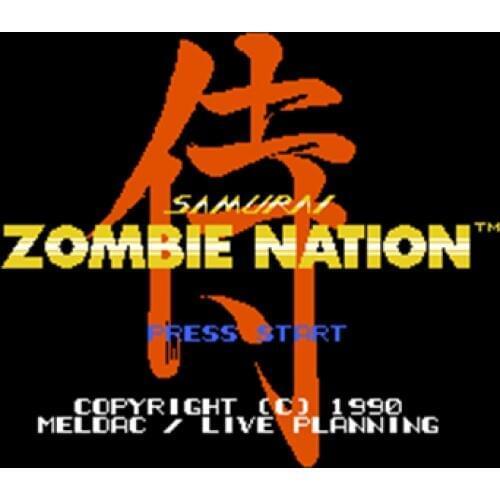 Zombie Nation Region Free 8 Bit Game Card For 72 Pin Video Game Player