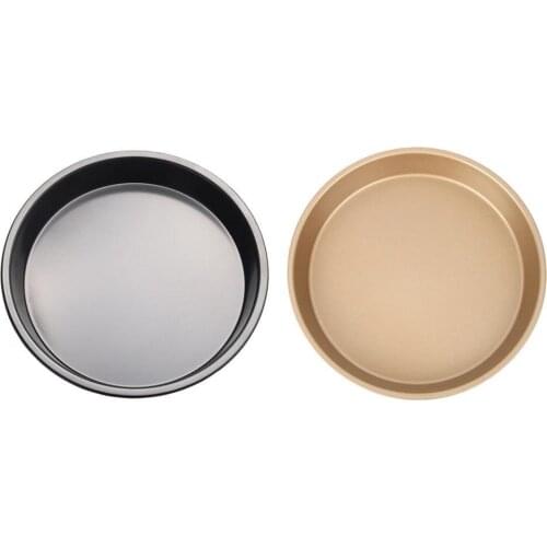 1PCS Pizza Pan Heat-resistant Easy to Clean Carbon Steel Pizza Tray Mold Bake Crisper Pan for Kitchen Bakeware Baking Tool