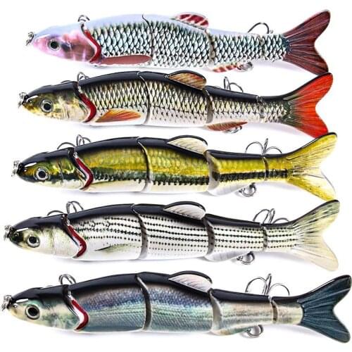 1pcs Jointed Wobbler Fishing 15.5CM 41G Minnow Artificial Bait Multi-section Fish Biocnic Bass Pike Fishing
