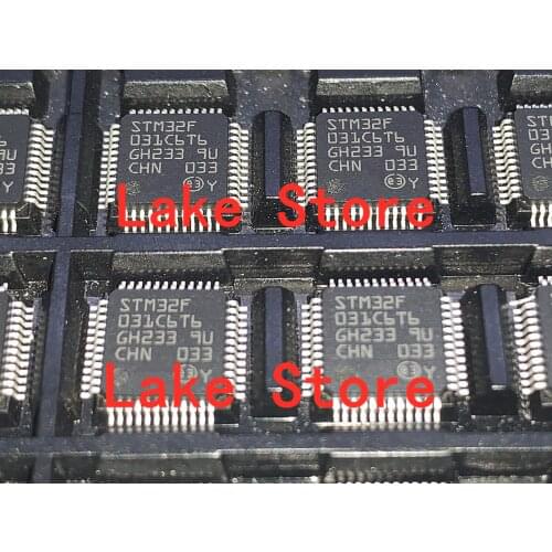 10 unids/lote STM32F031C6T6 QFP STM32F031C6 32F031C6 STM32F031