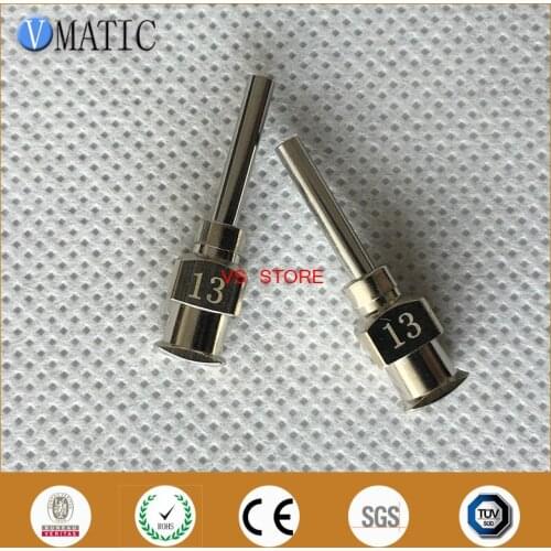 Free Shipping 12Pcs 0.5'' 13G Glue Dispensing Stainless Steel Needles 1/2 Inch