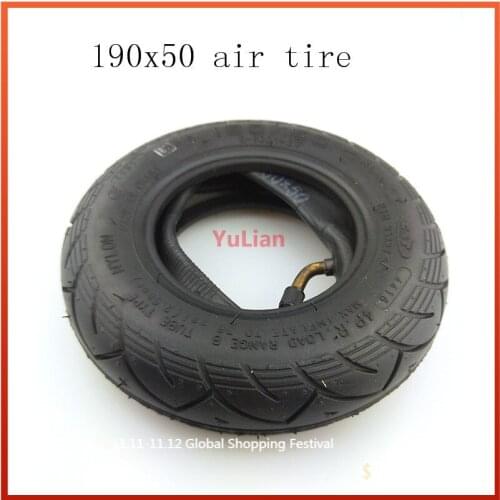 190x50 Inner and Outer 8-inch Pneumatic Tire for Evo Electric Scooter Explosion-proof Thickened Tyre