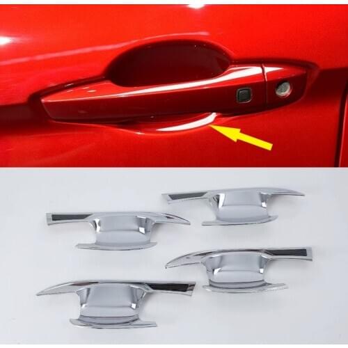 For Mitsubishi Eclipse Cross 2018 2019 2020 accessories ABS Plastic Exterior Door Handle Bowl Cover Trim Car Styling