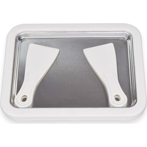 Ice Cream Maker Yogurt Frozen Pan Mini Fried Yogurts Machine Rolled Ice Cream Maker with 2 Spatulas Fry Ice Plate