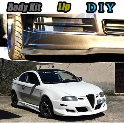 Car Bumper Lip Front Spoiler Skirt Deflector For Alfa Romeo GT AR 2003~2010 Tune Car Modification Modified Body Kit Lips