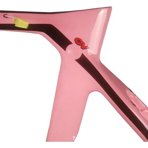 Pink Color T1100 Glossy Matte XR4 Carbon Frame BB386 Carbon Road Frames Bicycle Frameset With Fork+Seatpost+Headset+Clamp