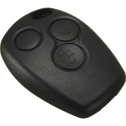 Cover remote key shell for Renault Clio MK3 Kangoo Modus Spare Black