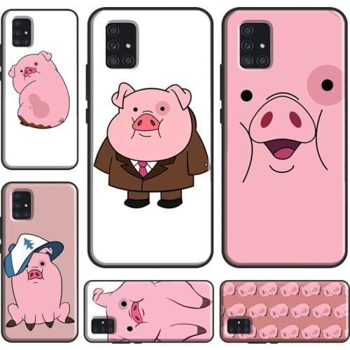 Cute PINK Kawai Pig Case For Samsung A12 A32 A42 A52 A72 A20e A21S A11 A31 A51 A71 A70 A50 A10 A20 A02 S Cover