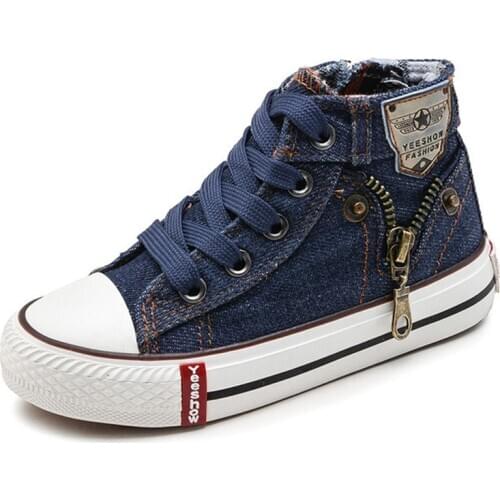 Children Canvas Shoes Girls Sneakers High Boys Winter Shoes Breathble 2020 spring autumn Fashion Kids Casual Shoes Toddler Boots